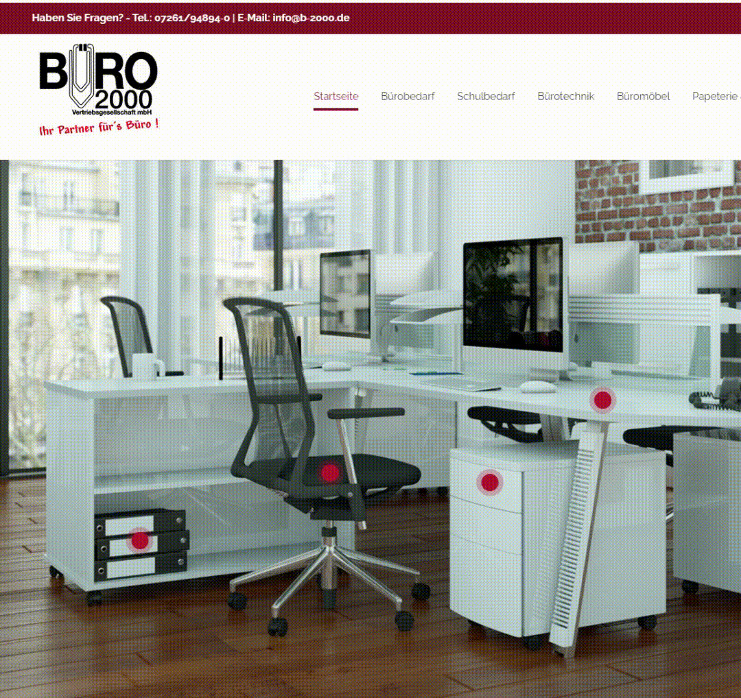 Büro 2000 Webseite