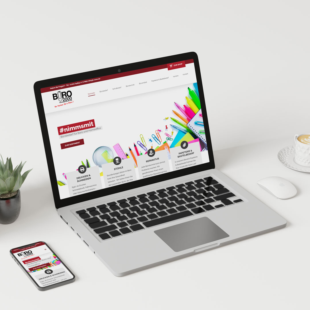 Büro 2000 Webseite