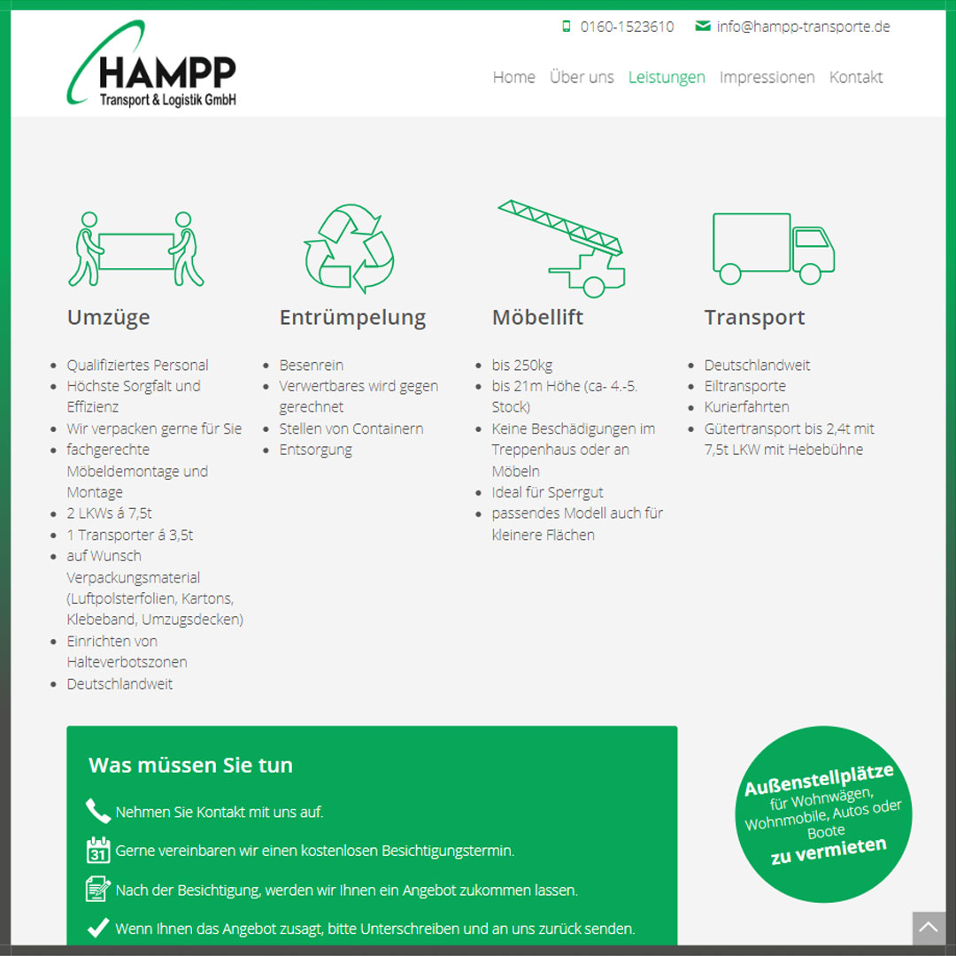 Hampp Leistungen