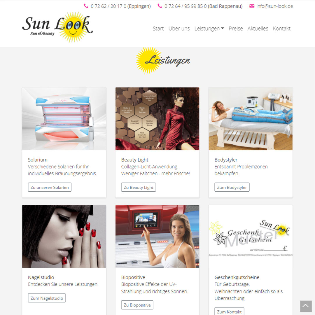 Leistungen Sun Look